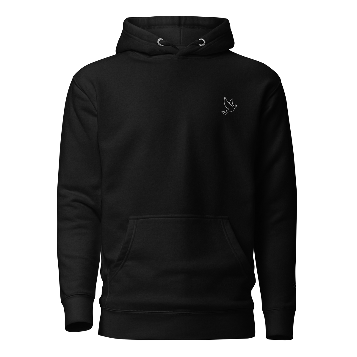 Dove hoodie, white embroidery at the left chest, 1:13 stitched at the cuff, SEALED